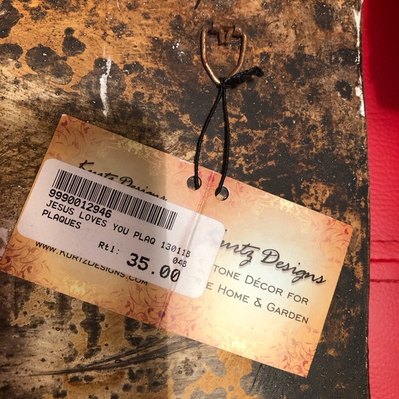 JESUS LOVES YOU but I’M HIS FAVORITE PLAQUE 11.5” in. X 10” in. 1” in. THICK - Picture 3 of 8